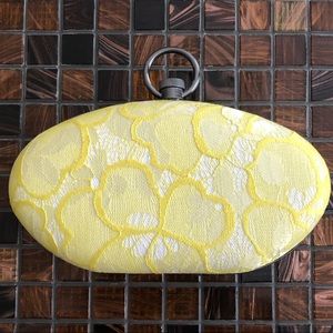 Prabel Gurung for Target yellow lace clutch